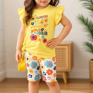 Kids Cotton TShirt and Pant Set
