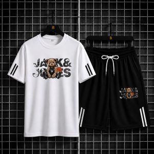 Men's Comfortable Breathable Mesh T-Shirt & Short Pant Set