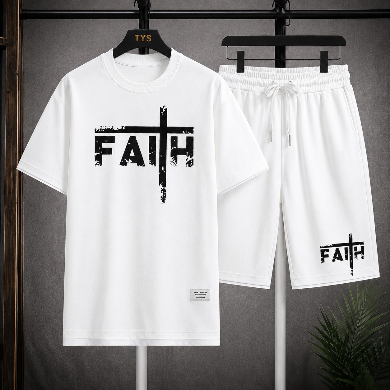 Trendy Mesh Fabric T-Shirt and Short Pant Combo