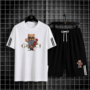 Men's Casual & Sporty Mesh T-Shirt and Short Set